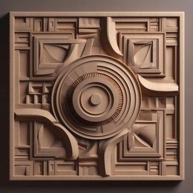 Patterns and decorations Geometric 4 3d model